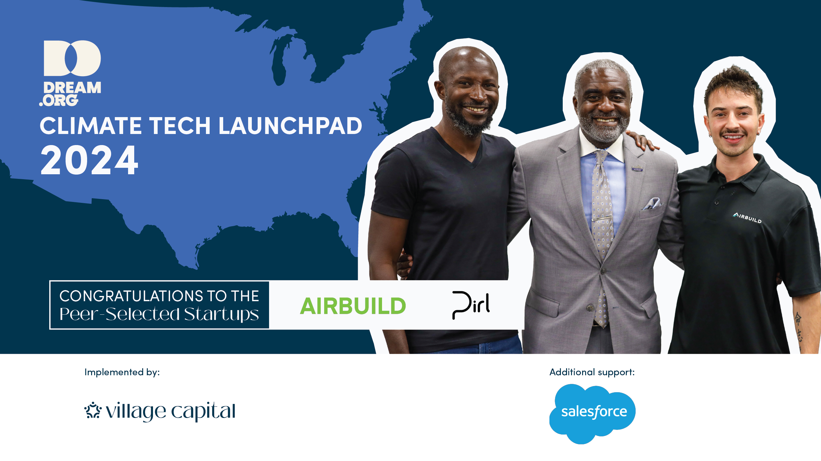 Airbuild and Pirl Technology Were Peer-Selected to Receive USD 25K Investment from Dream Climate Tech Launchpad 2024